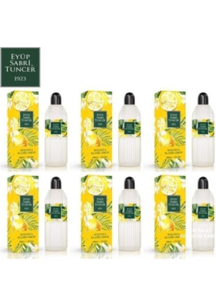 Klasik Limon Kolonyası 80 Derece Pet Şişe 400 ml x 6