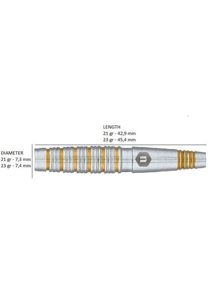 Pro-Tech Style 2 % 90 Tungsten Çelik Uçlu Dart Oku