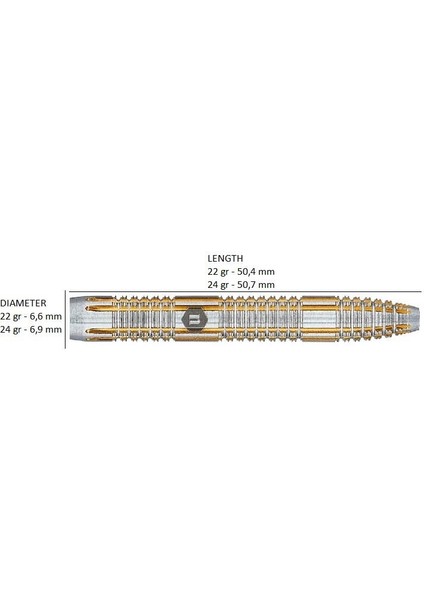 Pro-Tech Style 4% 90 Tungsten Çelik Uçlu Dart Oku