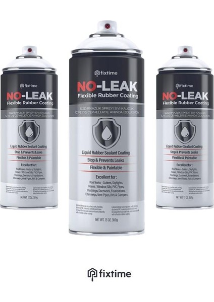 Noleak 2 1 Paket Su Izolasyon Sızıntı Onarım Spreyi Su Geçirmez Beyaz 1200ML Noleak3