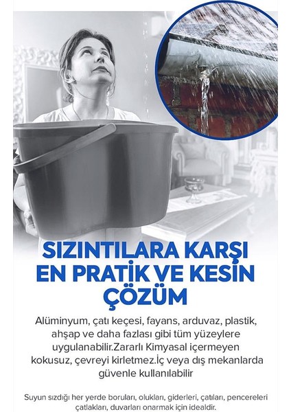 Noleak 2 1 Paket Su Izolasyon Sızıntı Onarım Spreyi Su Geçirmez Beyaz 1200ML Noleak3