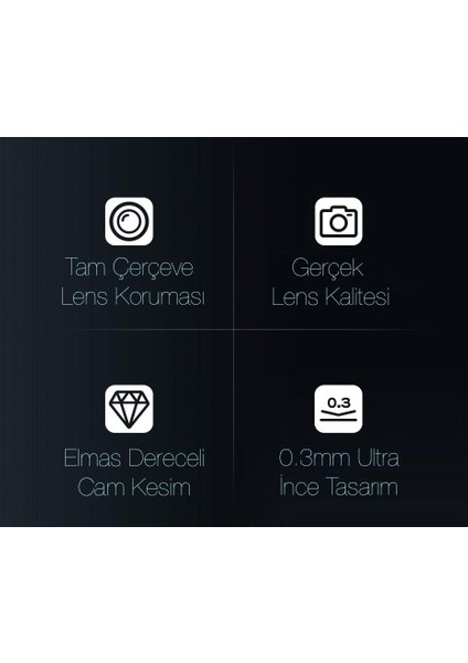 2 Adet Set 0.3mm iPhone 13 Pro, 13 Pro Max Ful Kaplama Kamera Koruyucu, Çizilmez, Toz Tutmaz modelleri