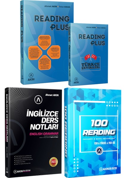 Akın Dil 2023 Akın Dil Reading Plus+Akın Dil Ingilizce Ders Notları+Akın Dil 100 Reading
