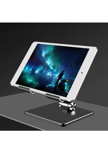 MT134 Alüminyum Masaüstü Ayarlanabilir Tablet Tutucu Masa Standı Füme