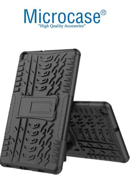 Samsung Galaxy Tab A 8.0 Inch 2019 T295 T295 T297 2in1 Set Alfa Armor Standlı Kılıf + Bluetooth Klavye - AL81113