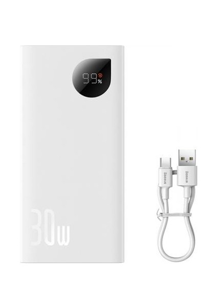 Premium 30W 10000MAH Dijital Göstergeli Taşınabilir Powerbank, Super Vooc Hızlı Powerbank