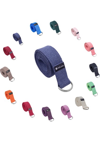 Koyu Mavi Yoga Kemeri, Doğal Pamuk 184 cm,Yoga ve Pilates İçin İdeal, Dark Blue Cotton Yoga Strap indirimleri