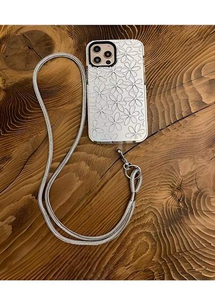 Swarovski Taşlı Parlak Silver Telefon Boyun Askı Ipi fiyatları
