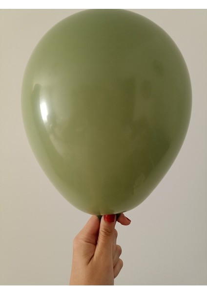 12'' Okaliptus Rengi Balon 20 Adet fiyatları