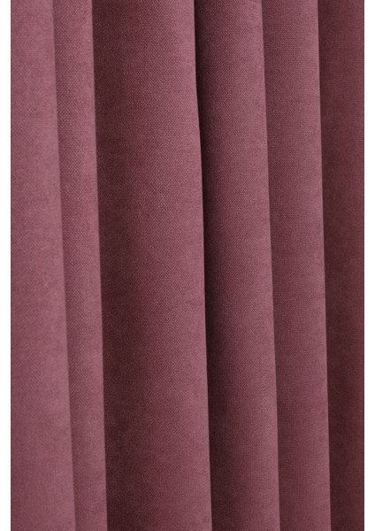 Tek Kanat Gül Kurusu Renk Ada Pilesiz Fon Perde fırsatları