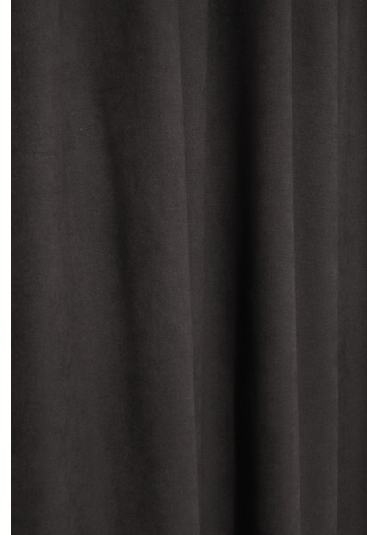 Tek Kanat Koyu Gri Antrasit Renk Ada Pilesiz Fon Perde fırsatları