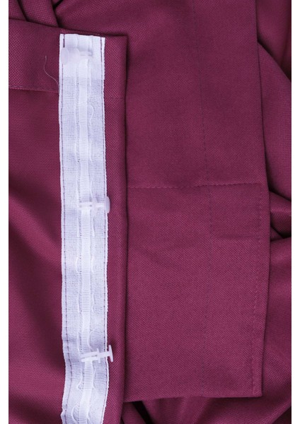 Tek Kanat Mürdüm Renk Ada Pilesiz Fon Perde indirimleri