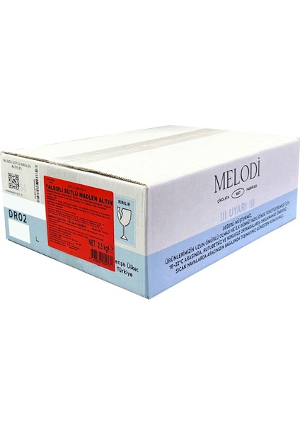 Yaldızlı Sütlü Madlen Altın 2,5 kg