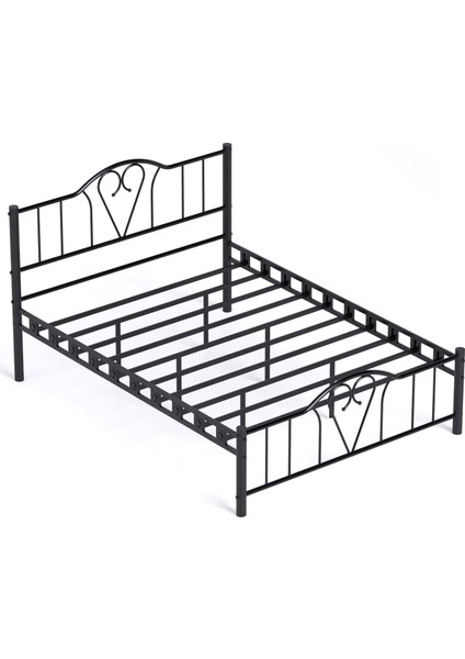 Orkide Çift Kişilik Ferforje Metal Karyola 160x200 Siyah modelleri