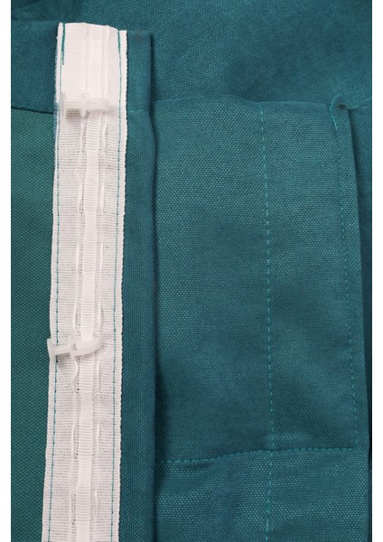 Tek Kanat Petrol Mavi Renk Ada Pilesiz Fon Perde fiyatları