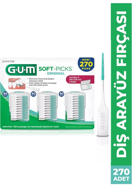 Gum Soft Picks Ara Yüz Fırçası 270 Adet