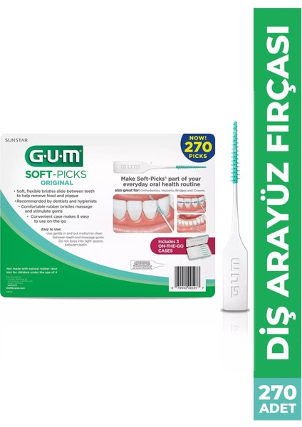 Gum Soft Picks Ara Yüz Fırçası 270 Adet