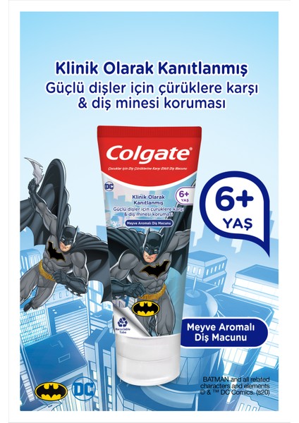 Batman Çürüklere Karşı Etkili Meyve Aromalı Çocuk Diş Macunu + Diş Fırçası fırsatları