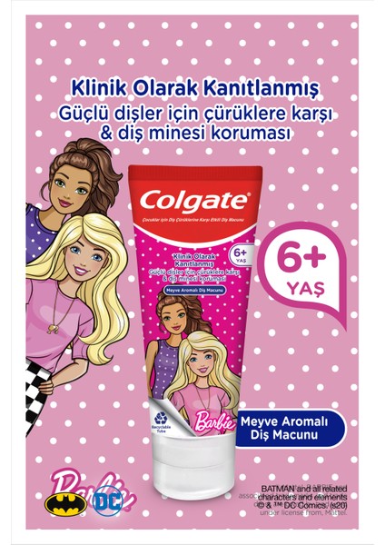 Barbie Çürüklere Karşı Etkili Meyve Aromalı Çocuk Diş Macunu + Diş Fırçası indirimleri