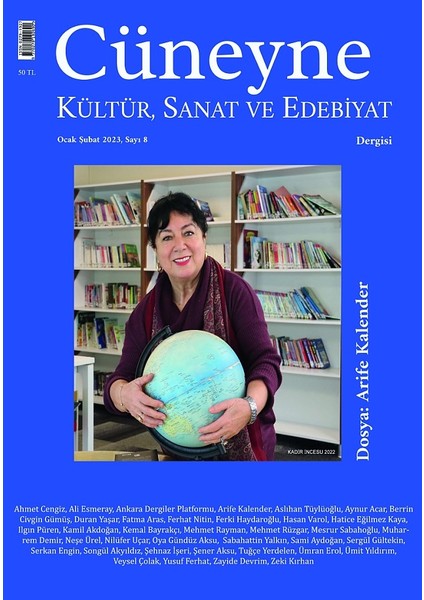 Cüneyne Kültür Sanat ve Edebiyat  Dergisi, Sayı8