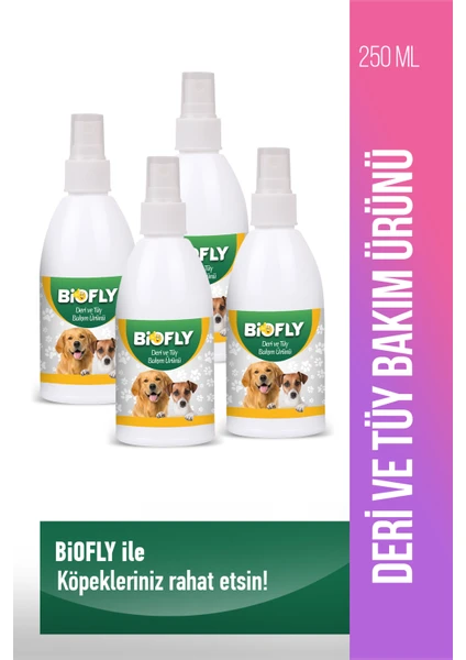 Köpek Deri ve Tüy Bakım(Bit ve Pire ) Spreyi 250 Ml. 4  Adet