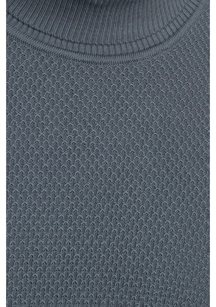 Slim Fit Dar Kesim Balıkçı Yaka Desenli Erkek Kazak indirimleri
