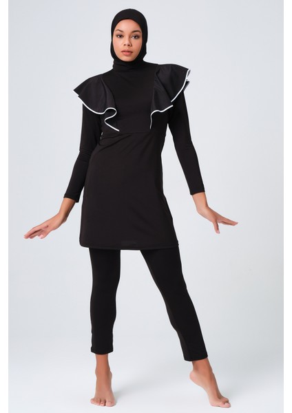 Klas Biye Detaylı Tesettür Mayo modelleri