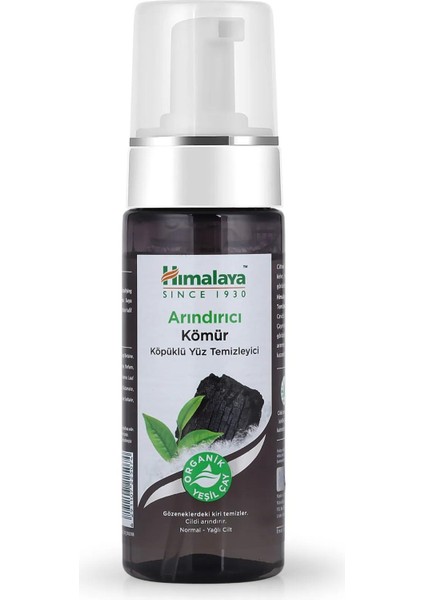 Detoks Etkili Arındırıcı Yüz Temizleyici Köpük, Aktif Kömür, Yeşil Çay, Normal/yağlı Ciltler, 150 ml