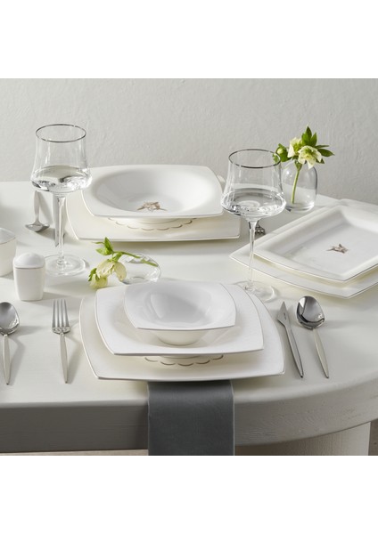 Fine Pearl Ayra 62 Parça 12 Kişilik Yemek Takımı