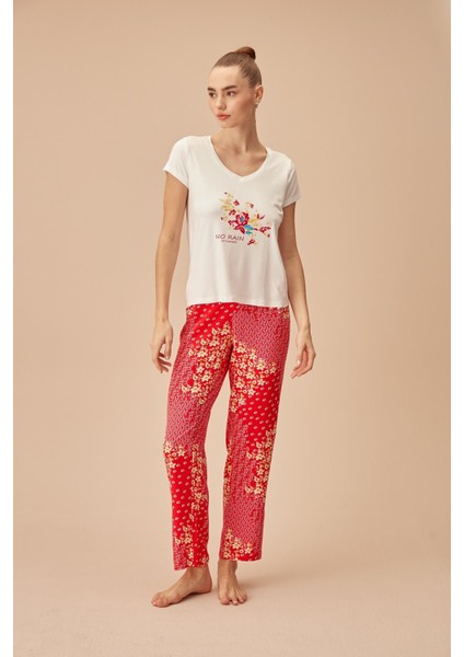 Flora Pijama Takımı