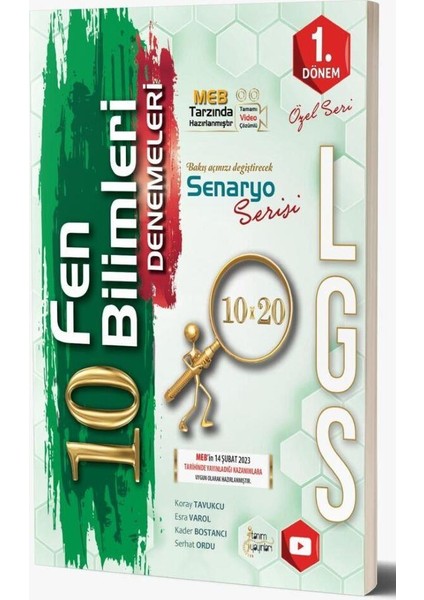 8. Sınıf Lgs Fen Bilimleri 10 Deneme Özel Baskı Tanım Yayınları