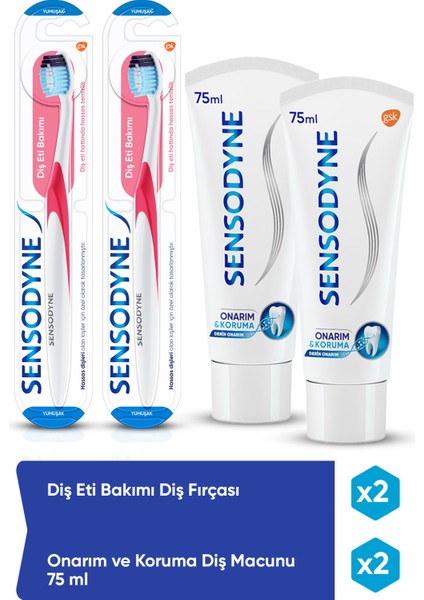 Onarım Ve Koruma X2 + Diş Eti Bakım Fırça X2