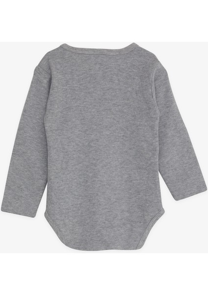 Erkek Bebek Çıtçıtlı Body Küçük Tamirci 9 Ay-3 Yaş, Koyu Gri Melanj fiyatları