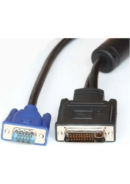 DVI 30+5 VGA USB Kablo M1 DVI VGA Çevirici Projeksiyon Kablo