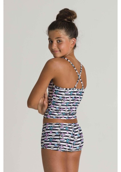 003085105 Tropical Summer Jr Tankini Çocuk Mayo