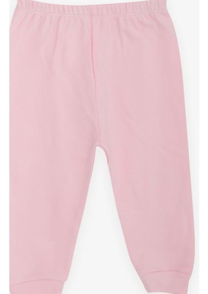 Kız Bebek Pijama Takımı Yaprak Desenli 4 Ay-1 Yaş, Ekru