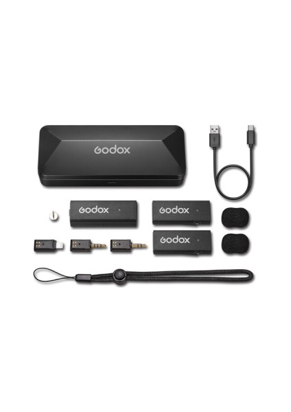 Movelink Mini Kablosuz Mikrofon Kit2 (Apple Uyumlu/siyah)