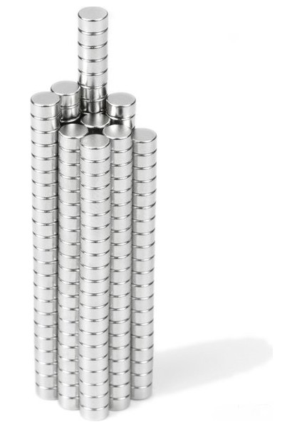 4 x 2 mm Çap: 4 Mm, Kalınlık : 2 mm Yuvarlak Neodyum Mıknatıs
