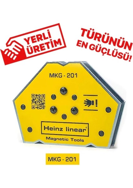 MKG-201 Manyetik Gönye 5 Açılı Yerli Ürün / Mıknatıslı Açılı Gönye TYC00121625789, One Size