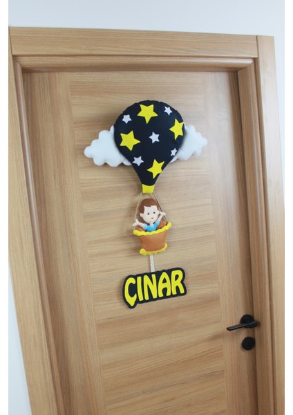 Çınar Isimli Balonlu Erkek Bebek Odası Kapı Süsü modelleri
