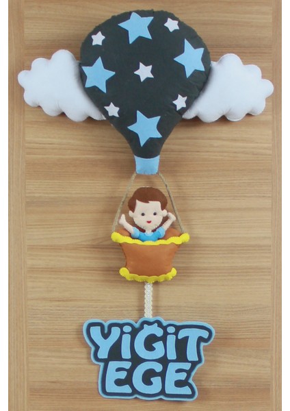 Yiğit Ege Isimli Balonlu Bebek ve Hastane Odası Kapı Süsü
