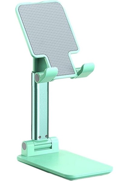 Cep Telefonu Sabitleyici Stand Katlanabilir Ayarlanabilir Telefon Standı Yeşil Renk Teleskopik Yeşil Stand