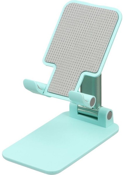 Yeşil Renk Katlanabilir Masaüstü Telefon Tutucu Teleskopik Uzayıp Kısalan Yapı Stand Tablet Tutucu