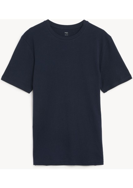 Saf Pamuklu Kısa Kollu T-Shirt fırsatları