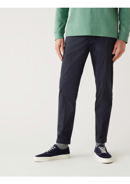 Regular Fit Hafif Dokulu Chino Pantolon fiyatları