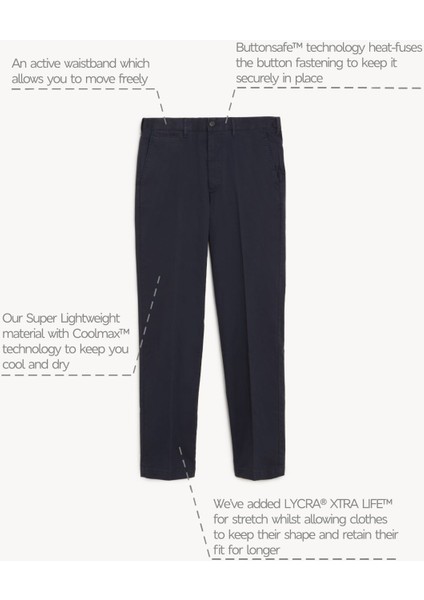 Regular Fit Hafif Dokulu Chino Pantolon fırsatları