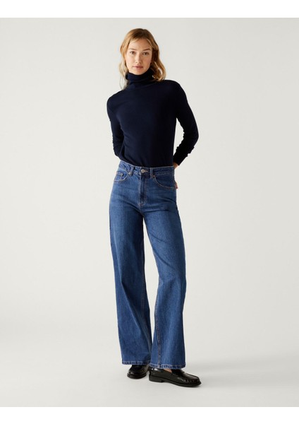 Marks & Spencer Wide Leg Jean Pantolon10