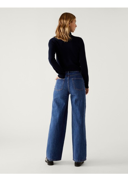 Marks & Spencer Wide Leg Jean Pantolon10