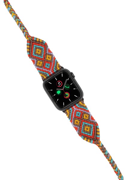 Etnich Black 42-44-45-49 mm Apple Watch Braided Band fırsatları