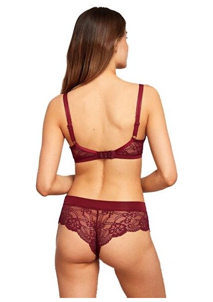 Amour Dantelli Yumuşak Kaplı Bordo Sütyen modelleri